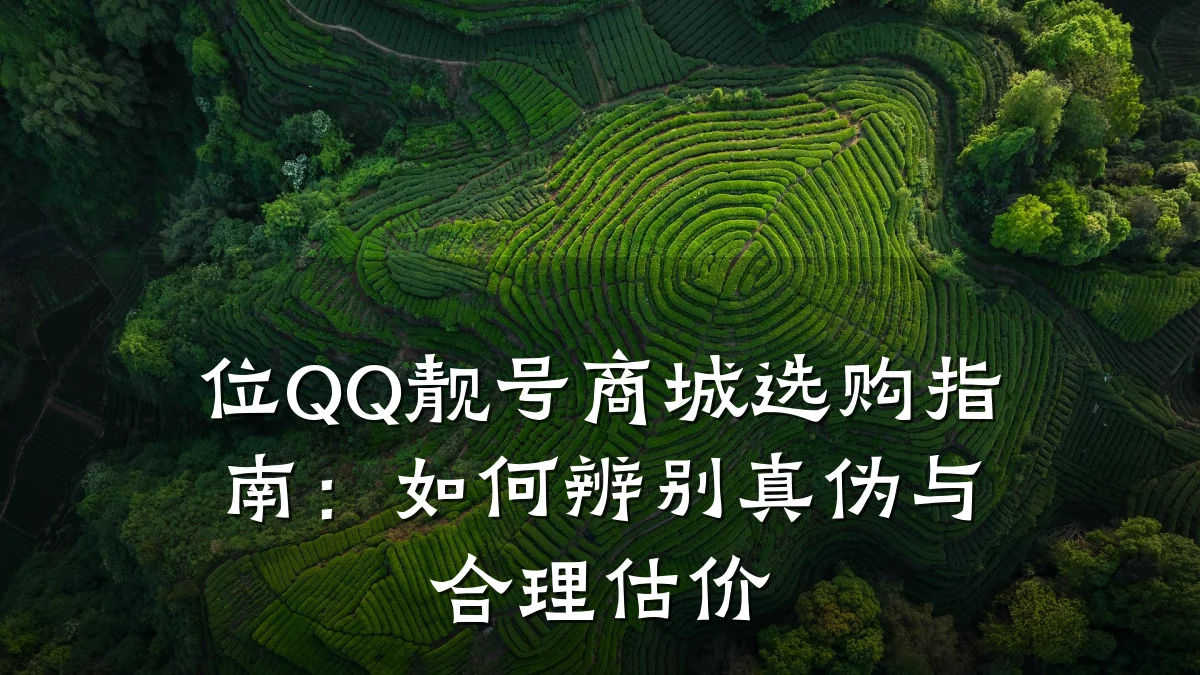 位QQ靓号商城选购指南：如何辨别真伪与合理估价