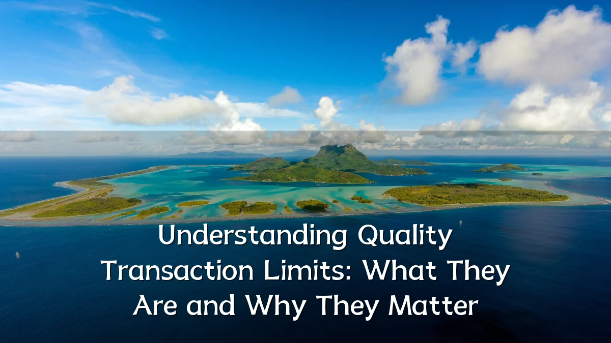 Understanding Quality Transaction Limits: What They Are and Why They Matter