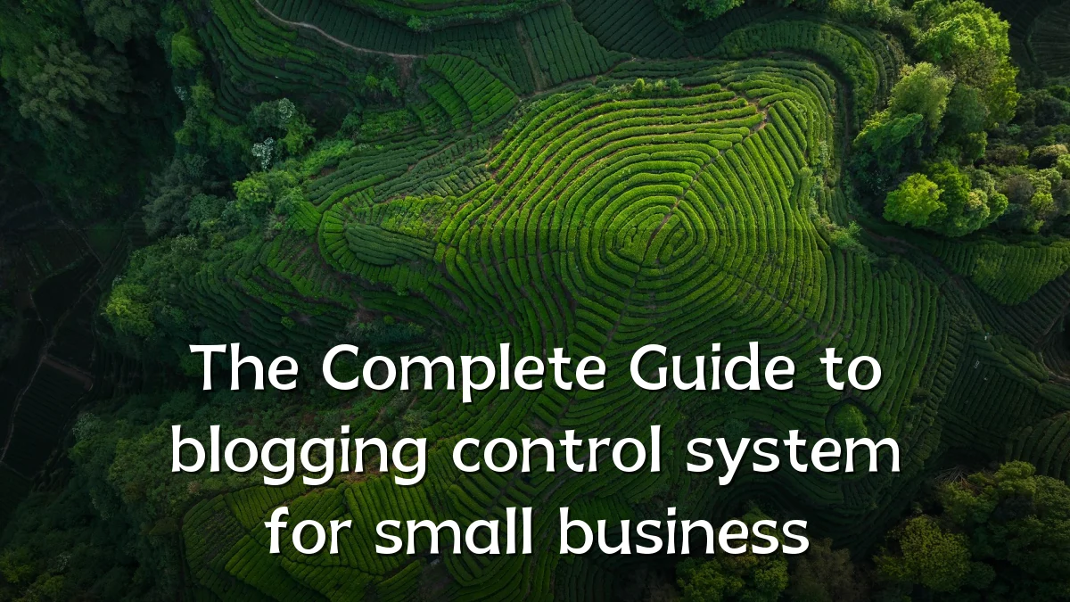 The Complete Guide to blogging control system for small business