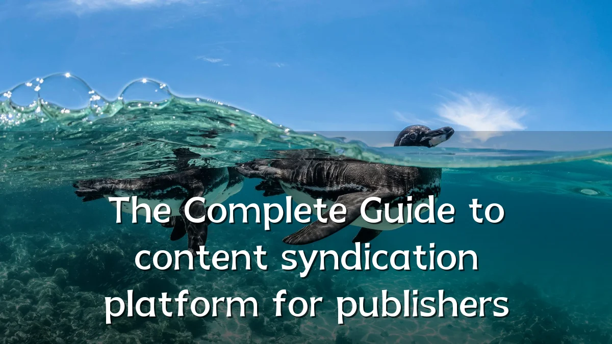 The Complete Guide to content syndication platform for publishers