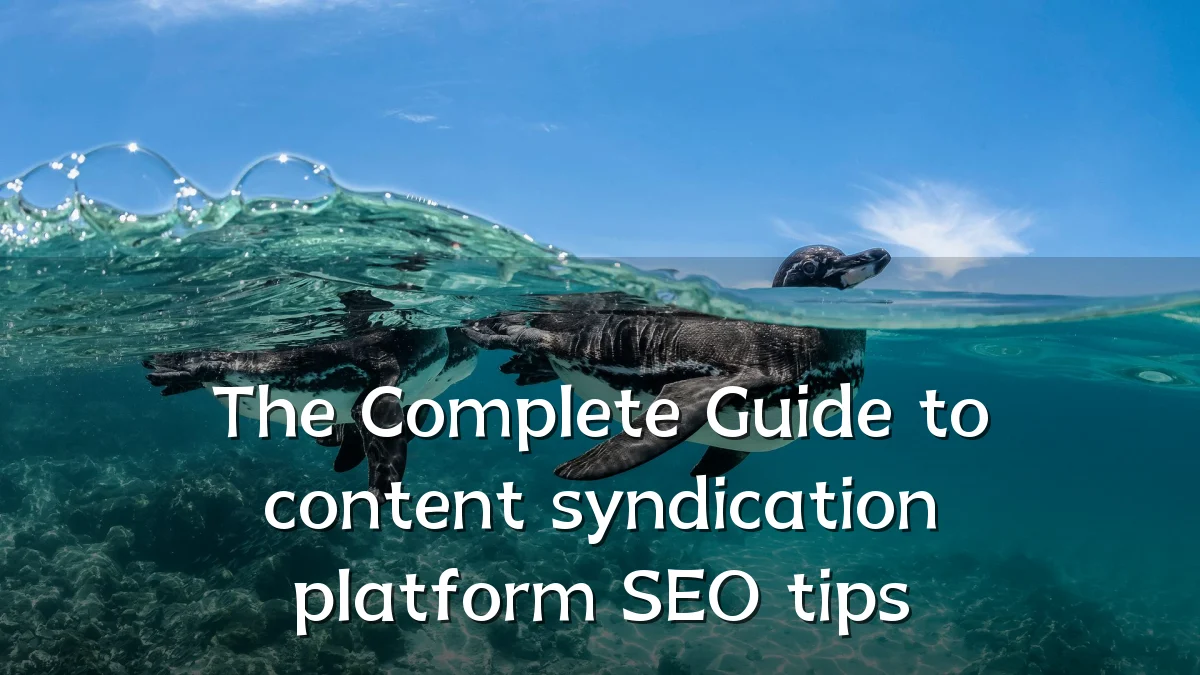 The Complete Guide to content syndication platform SEO tips