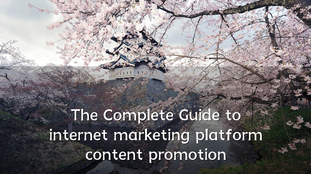 The Complete Guide to internet marketing platform content promotion