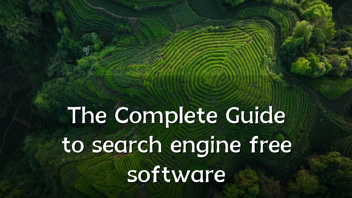 The Complete Guide to search engine free software