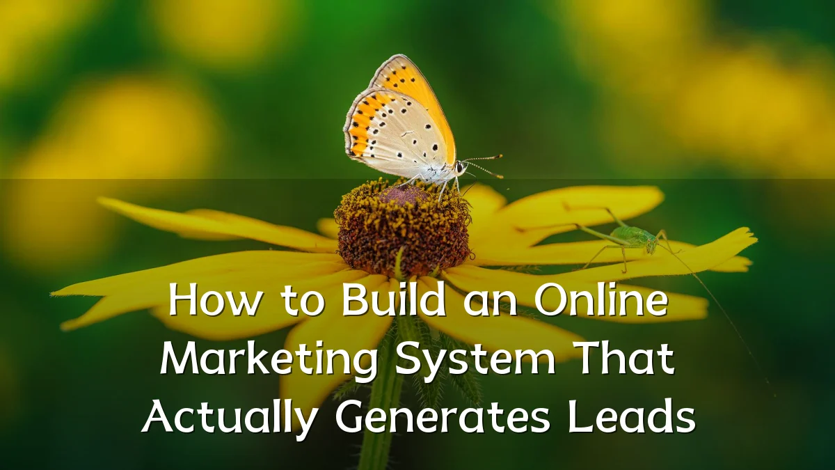 How to Build an Online Marketing System That Actually Generates Leads