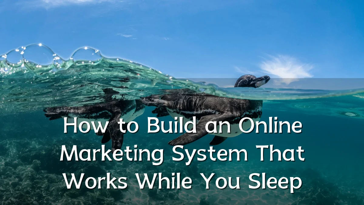 How to Build an Online Marketing System That Works While You Sleep