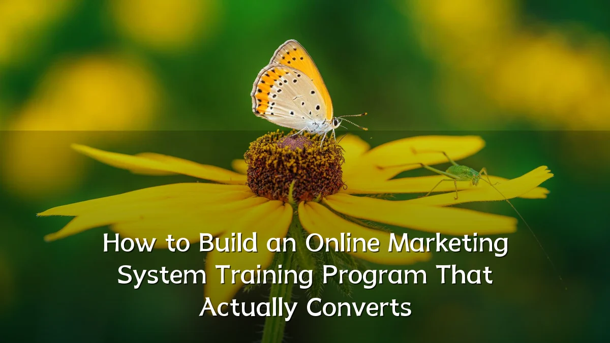 How to Build an Online Marketing System Training Program That Actually Converts