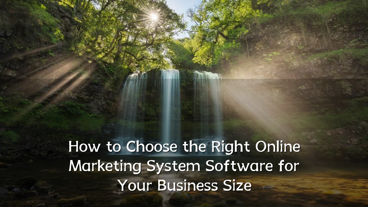 How to Choose the Right Online Marketing System Software for Your Business Size