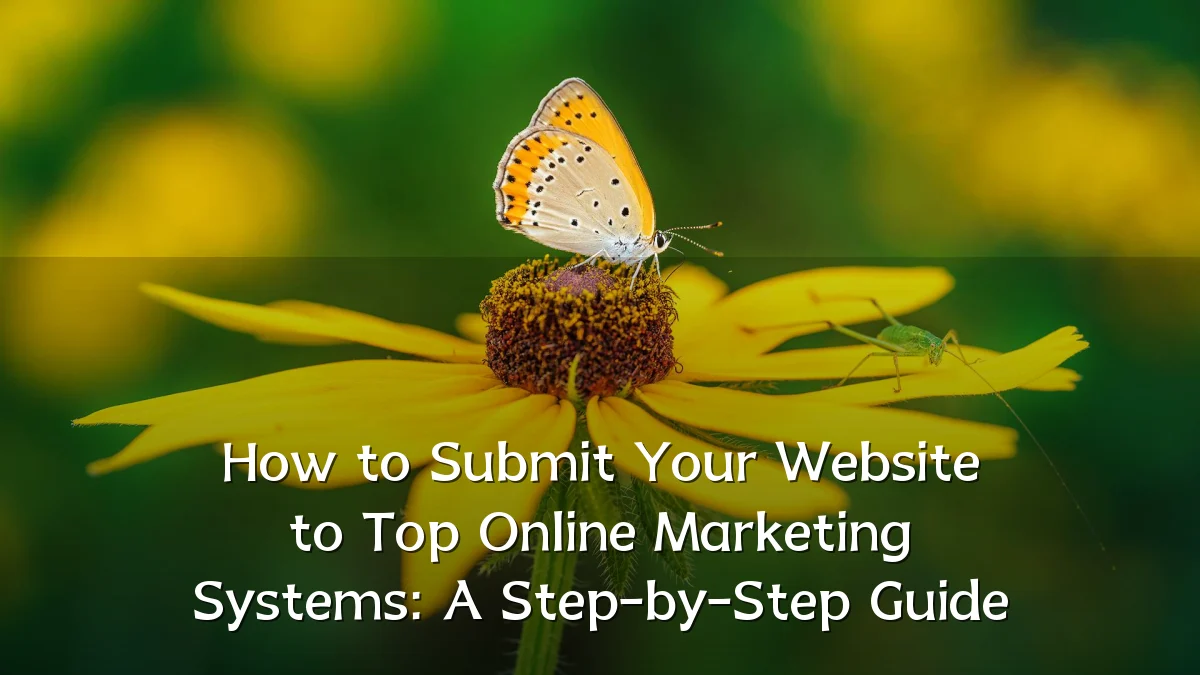 How to Submit Your Website to Top Online Marketing Systems: A Step-by-Step Guide