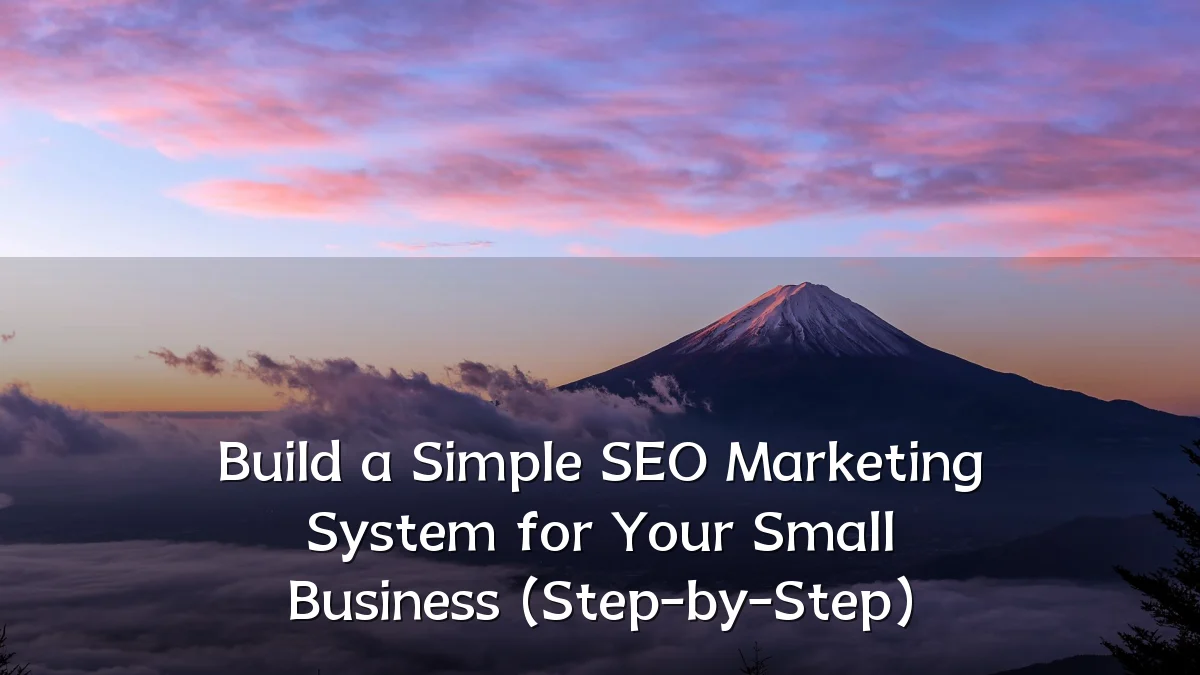 Build a Simple SEO Marketing System for Your Small Business (Step-by-Step)