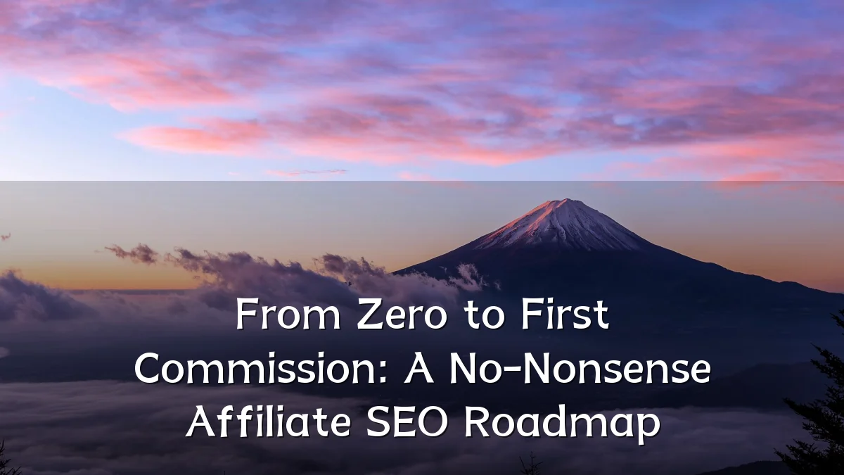 From Zero to First Commission: A No-Nonsense Affiliate SEO Roadmap