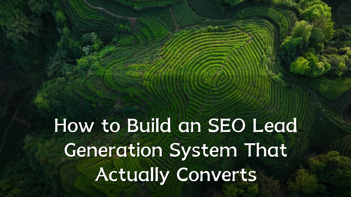 How to Build an SEO Lead Generation System That Actually Converts