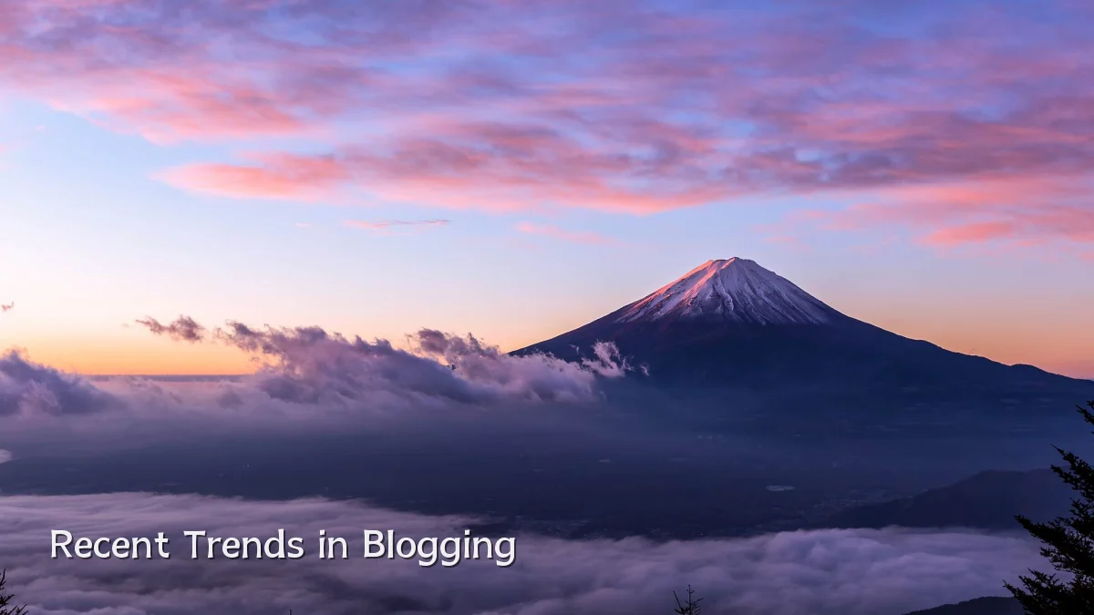 Recent Trends in Blogging