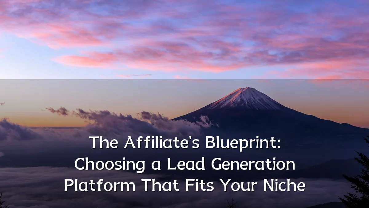 The Affiliate's Blueprint: Choosing a Lead Generation Platform That Fits Your Niche