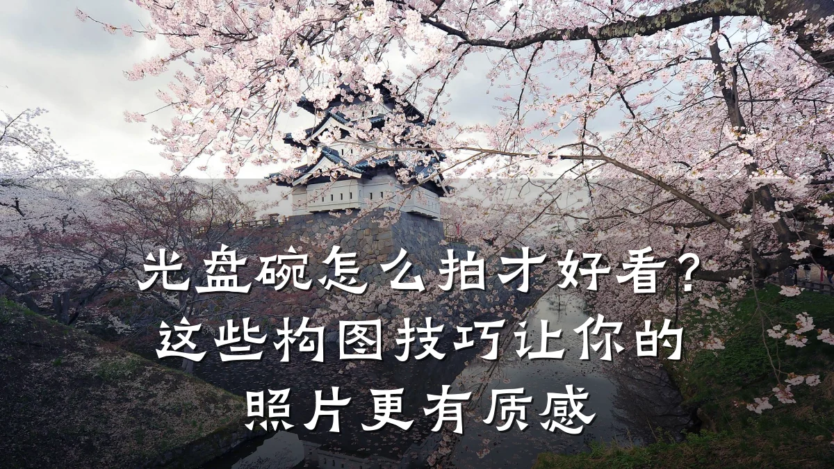 光盘碗怎么拍才好看？这些构图技巧让你的照片更有质感